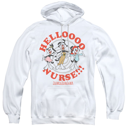 Animaniacs Hello Nurse Mens Hoodie White