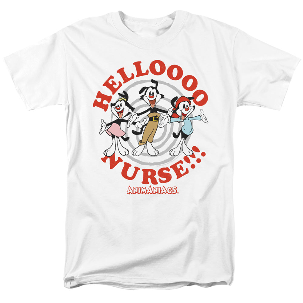 Animaniacs Hello Nurse Mens T Shirt White