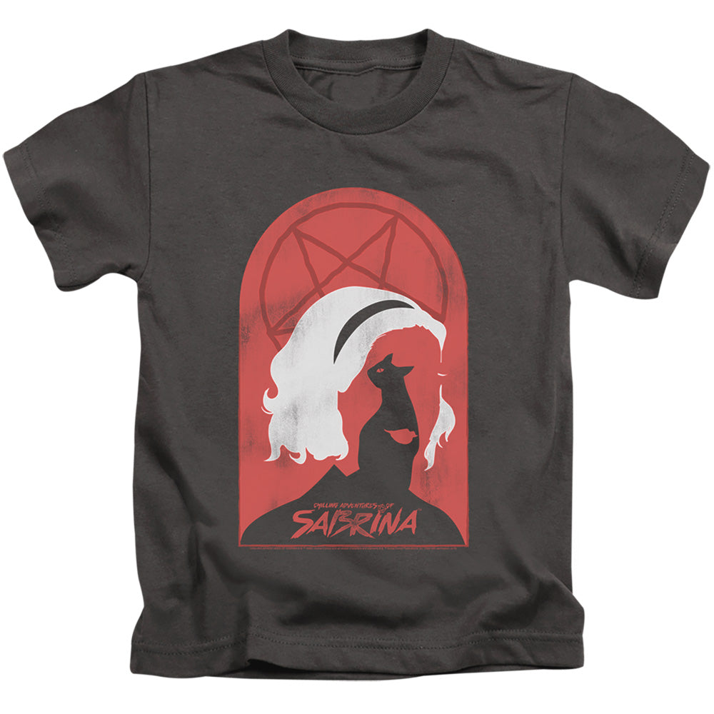 Chilling Adventures Of Sabrina Sabrina And Salem Juvenile Kids Youth T Shirt Charcoal