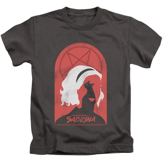 Chilling Adventures Of Sabrina Sabrina And Salem Juvenile Kids Youth T Shirt Charcoal