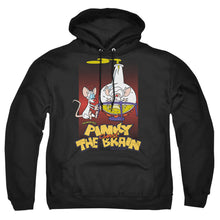 Load image into Gallery viewer, Pinky And The Brain Lab Flask Mens Hoodie Black