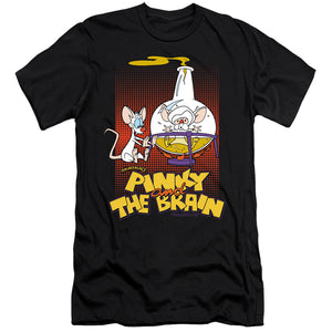 Pinky And The Brain Lab Flask Premium Bella Canvas Slim Fit Mens T Shirt Black