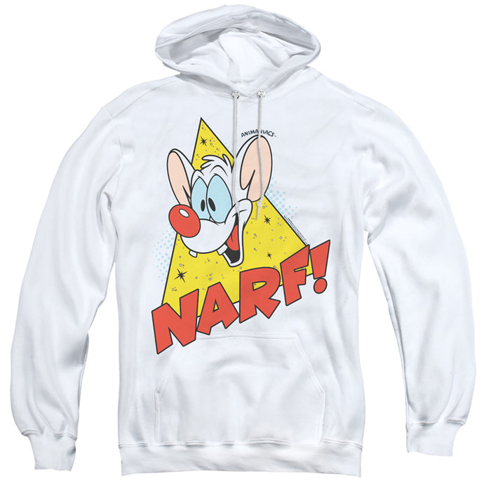 Pinky And The Brain Narf Mens Hoodie White