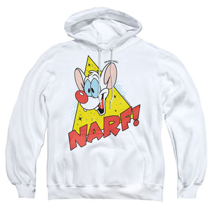 Pinky And The Brain Narf Mens Hoodie White