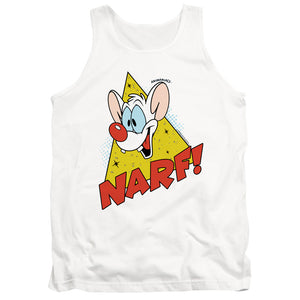 Pinky And The Brain Narf Mens Tank Top Shirt White