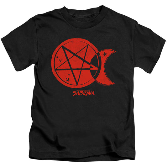 Chilling Adventures Of Sabrina Dark Moon Juvenile Kids Youth T Shirt Black