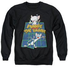 Load image into Gallery viewer, Pinky And The Brain Ol Standard Mens Crewneck Sweatshirt Black