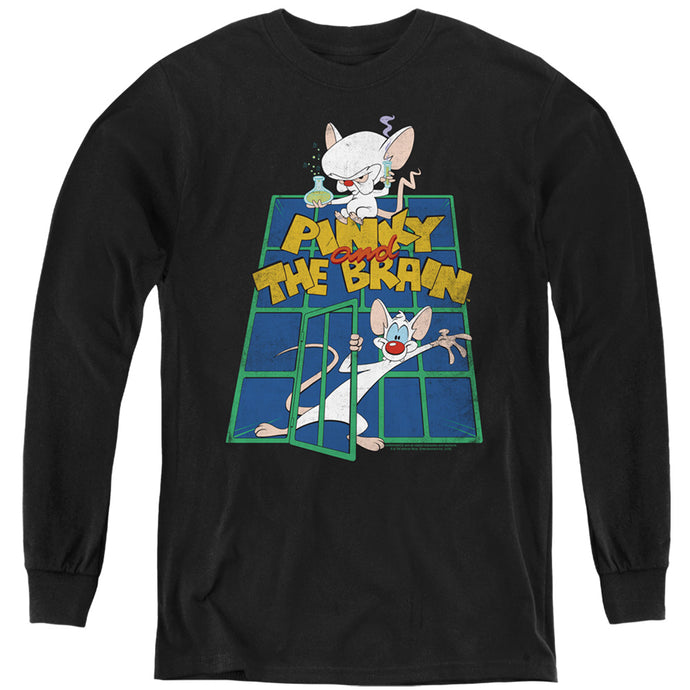 Pinky And The Brain Ol Standard Youth Long Sleeve Black