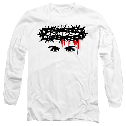 Chilling Adventures Of Sabrina Crown Of Thorns Mens Long Sleeve Shirt White Officially Licensed