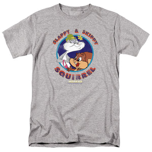 Animaniacs Slappy And Skippy Squirrel Mens T Shirt Athletic Heather
