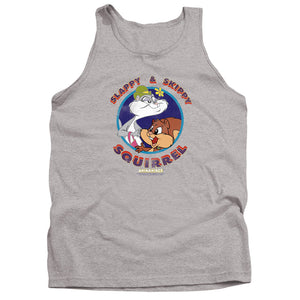 Animaniacs Slappy And Skippy Squirrel Mens Tank Top Shirt Athletic Heather