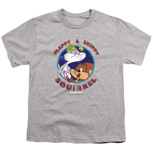 Animaniacs Slappy And Skippy Squirrel Kids Youth T Shirt Athletic Heather