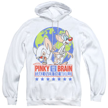 Load image into Gallery viewer, Pinky And The Brain Campaign Mens Hoodie White