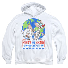 Load image into Gallery viewer, Pinky And The Brain Campaign Mens Hoodie White