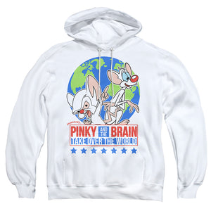 Pinky And The Brain Campaign Mens Hoodie White