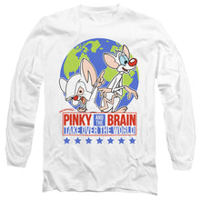 Load image into Gallery viewer, Pinky And The Brain Campaign Mens Long Sleeve Shirt White