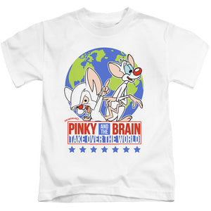 Pinky And The Brain Campaign Juvenile Kids Youth T Shirt White