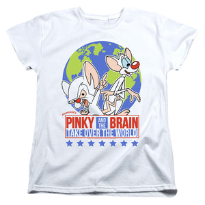 Pinky And The Brain Campaign Womens T Shirt White