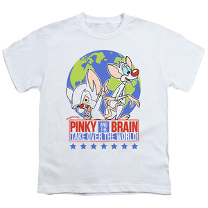 Pinky And The Brain Campaign Kids Youth T Shirt White