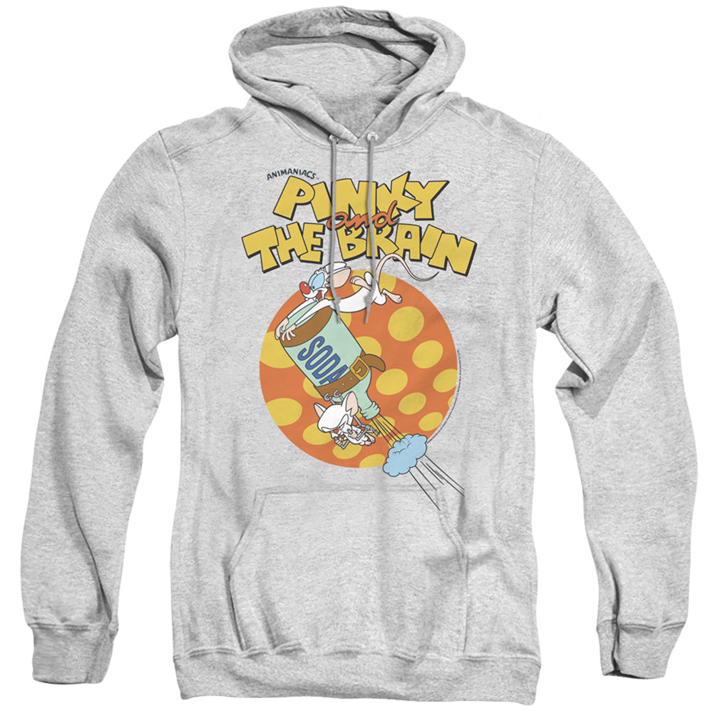 Pinky And The Brain Soda Mens Hoodie Athletic Heather