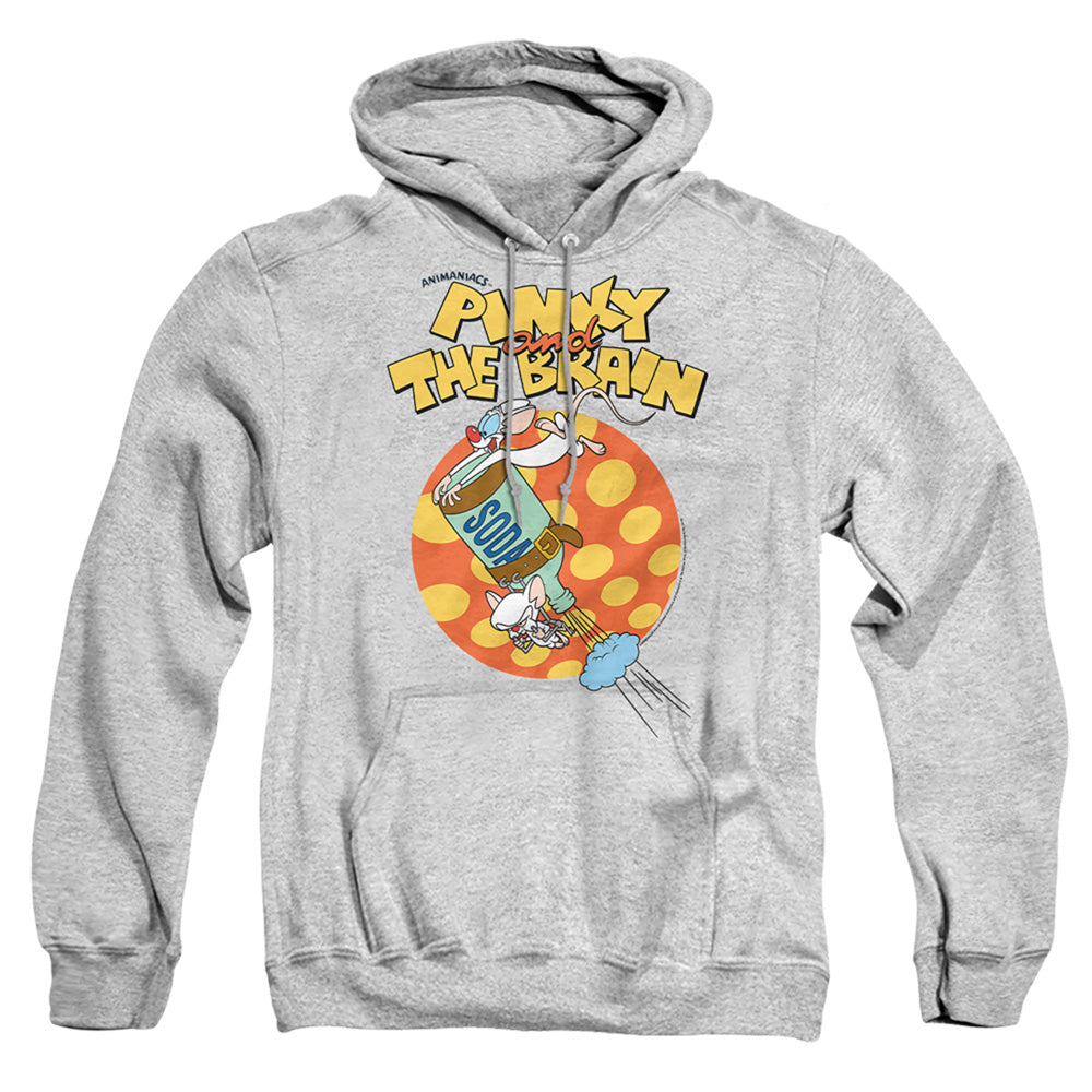 Pinky And The Brain Soda Mens Hoodie Athletic Heather