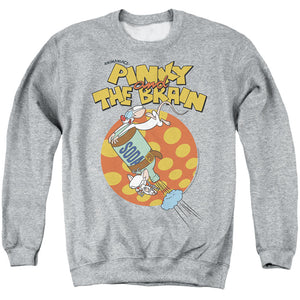 Pinky And The Brain Soda Mens Crewneck Sweatshirt Athletic Heather