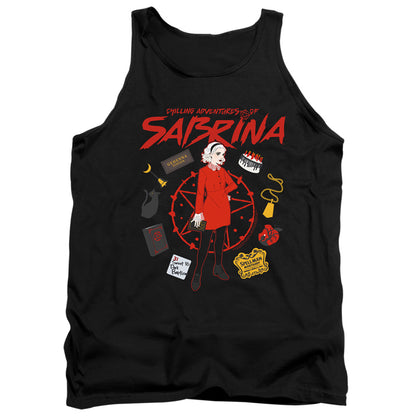 Chilling Adventures Of Sabrina Circle Mens Tank Top Shirt Black