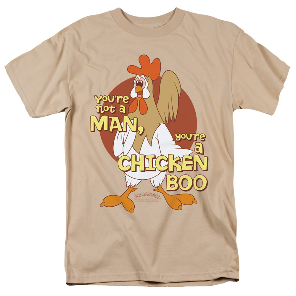Animaniacs Chicken Boo Mens T Shirt Sand