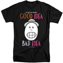 Load image into Gallery viewer, Animaniacs Good Idea Bad Idea Mens Tall T Shirt Black