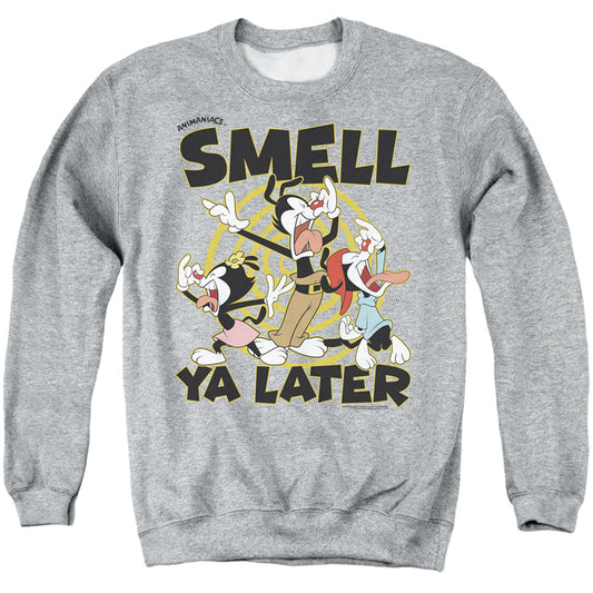 Animaniacs ell Ya Later Mens Crewneck Sweatshirt Athletic Heather