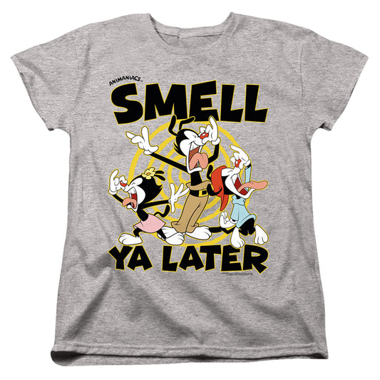 Animaniacs ell Ya Later Womens T Shirt Athletic Heather