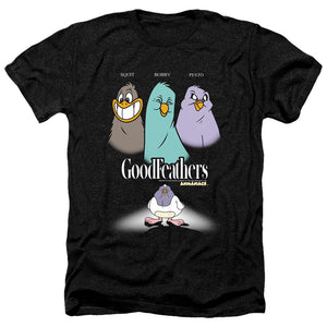 Animaniacs Goodfeathers Heather Mens T Shirt Black