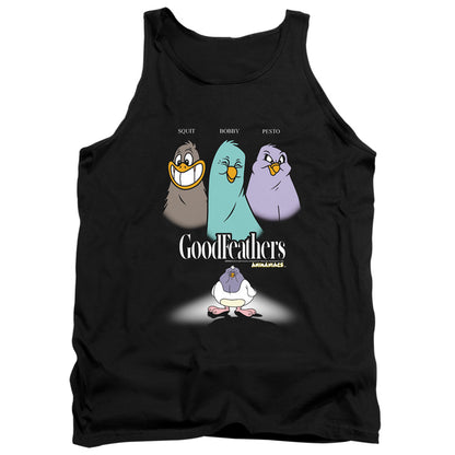 Animaniacs Goodfeathers Mens Tank Top Shirt Black