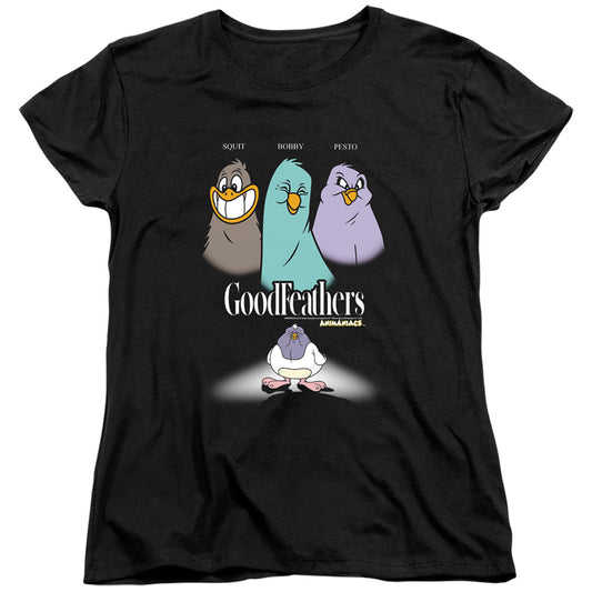 Animaniacs Goodfeathers Womens T Shirt Black