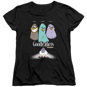 Animaniacs Goodfeathers Womens T Shirt Black