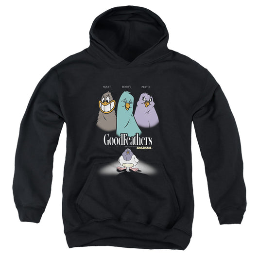 Animaniacs Goodfeathers Kids Youth Hoodie Black