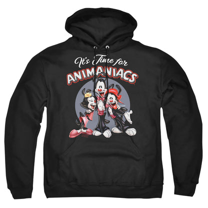 Animaniacs Its Time For Mens Hoodie Black Officially Licensed