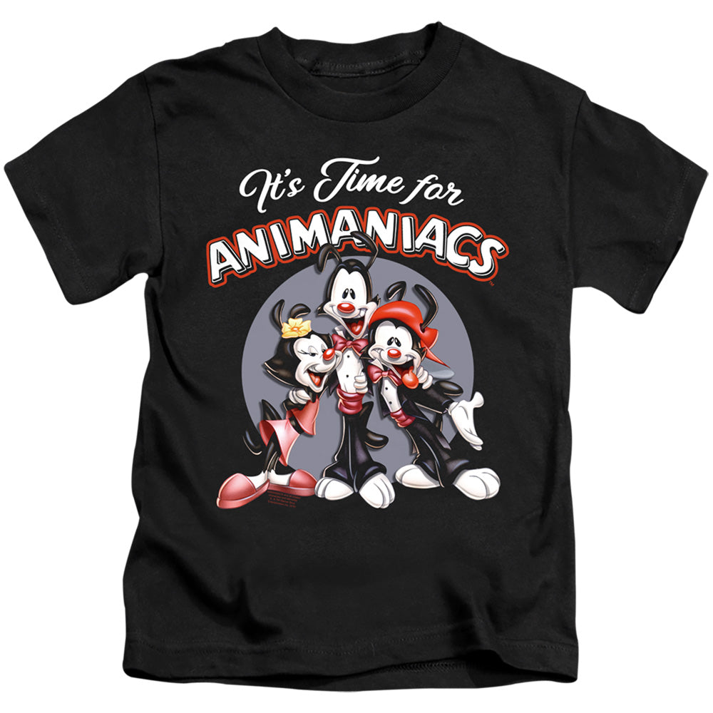 Animaniacs Its Time For Juvenile Kids Youth T Shirt Black