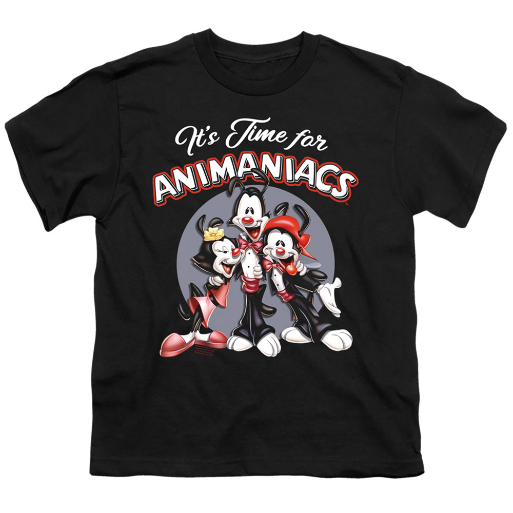 Animaniacs Its Time For Kids Youth T Shirt Black