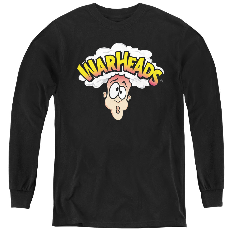 Warheads Logo Long Sleeve Kids Youth T Shirt Black