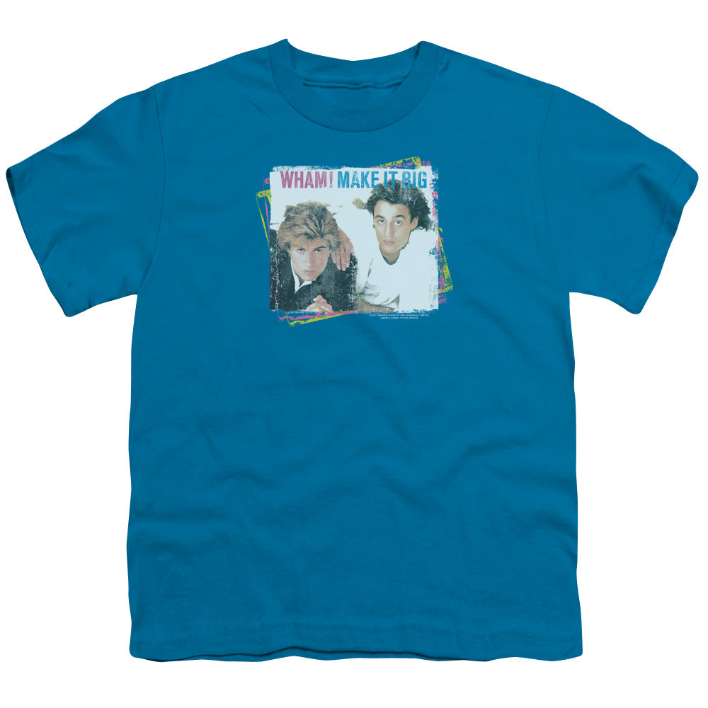 Wham! Make It Big Kids Youth T Shirt Turquoise