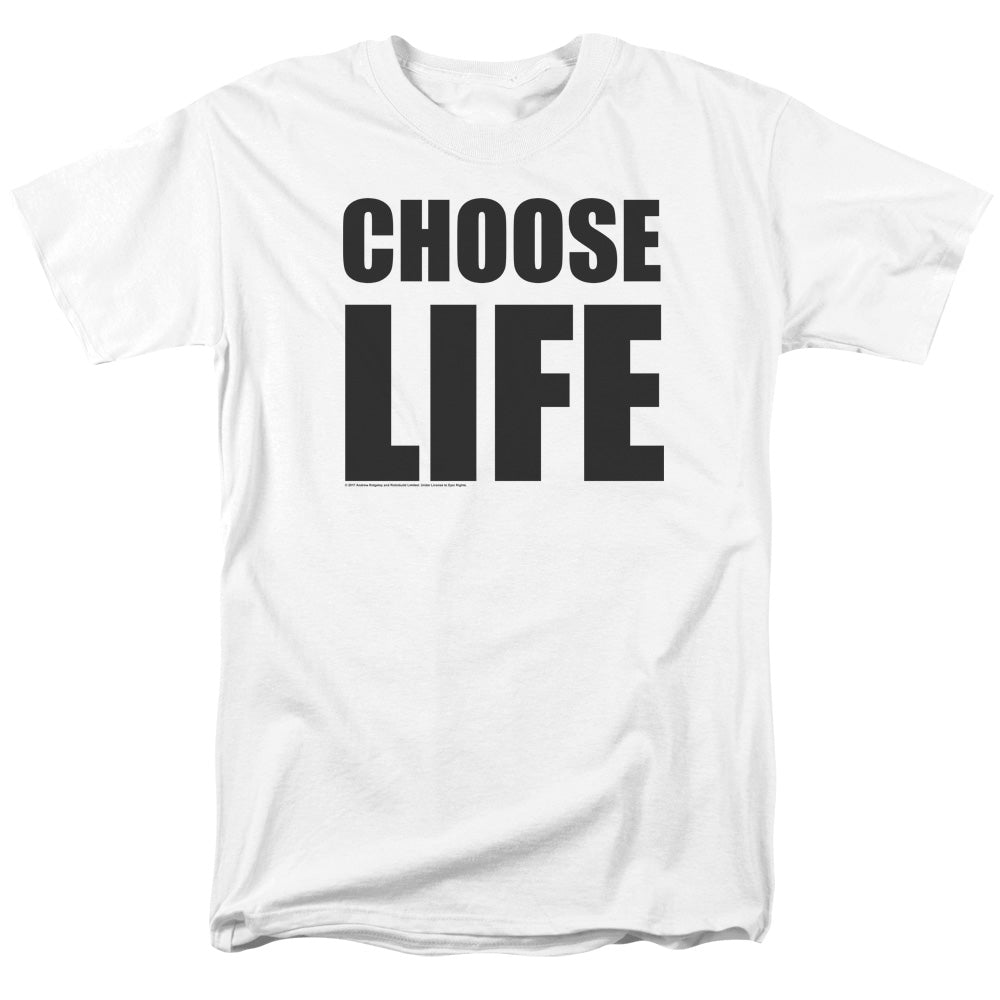 Wham! Choose Life Mens T Shirt White