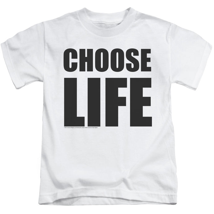 Wham! Choose Life Juvenile Kids Youth T Shirt White