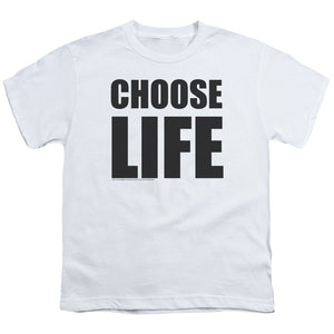 Wham! Choose Life Kids Youth T Shirt White