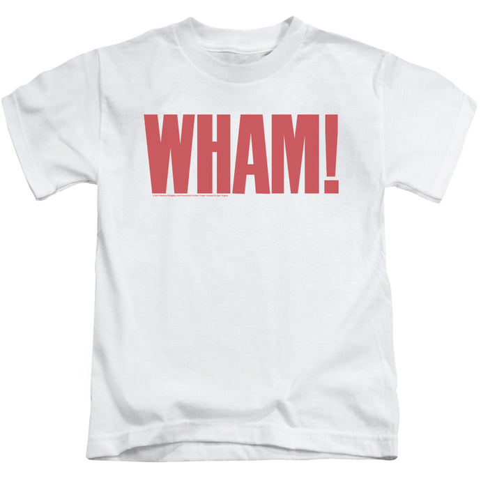 Wham! Logo Juvenile Kids Youth T Shirt White