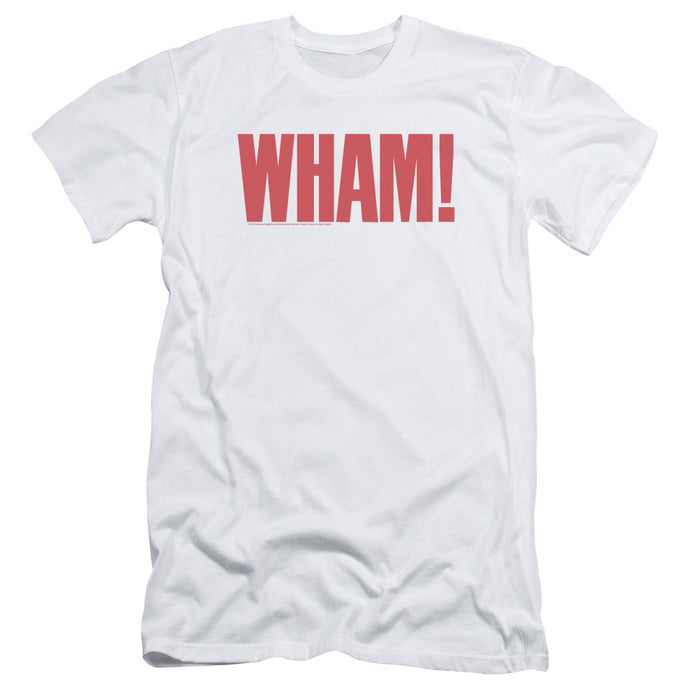 Wham! Logo Slim Fit Mens T Shirt White