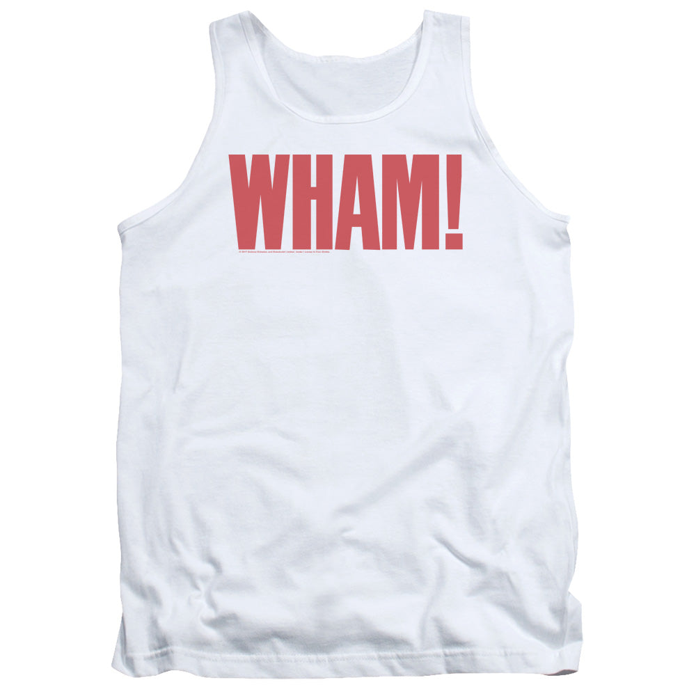 Wham! Logo Mens Tank Top Shirt White