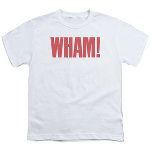 Wham! Logo Kids Youth T Shirt White
