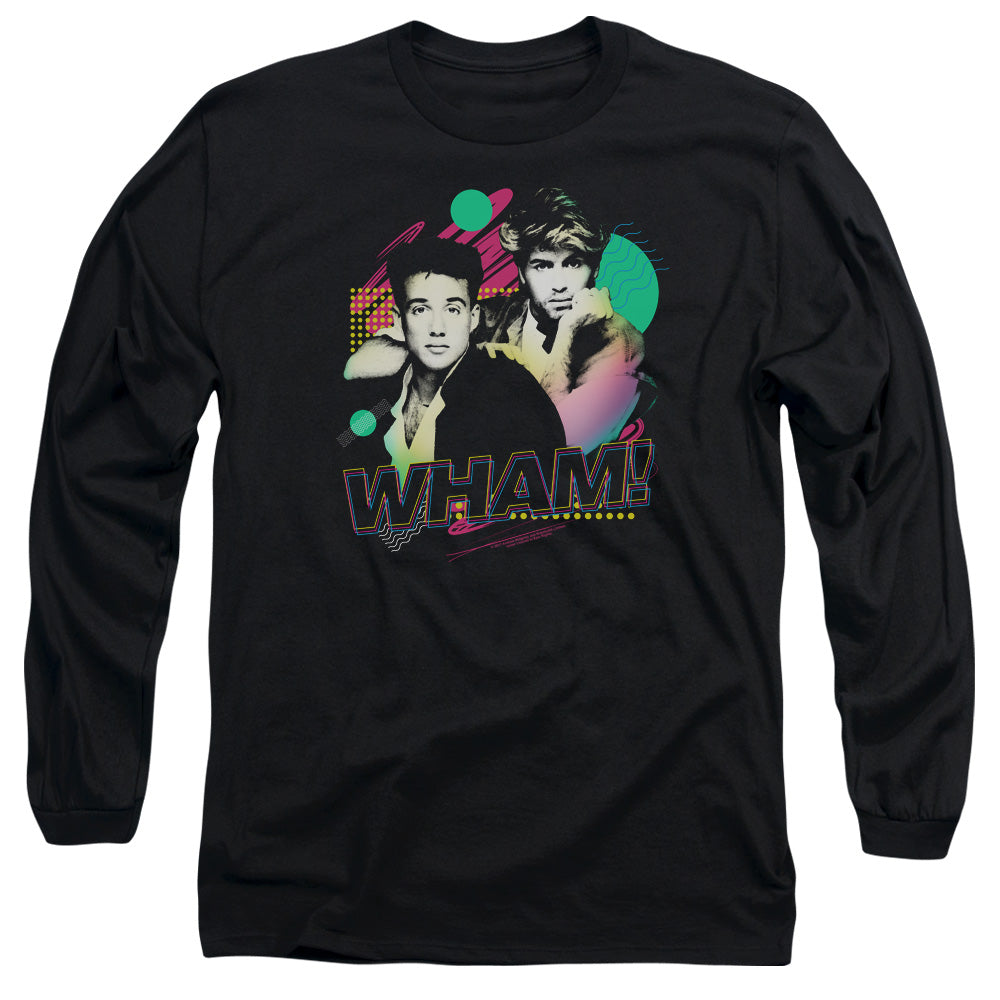 Wham! The Edge Of Heaven Mens Long Sleeve Shirt Black