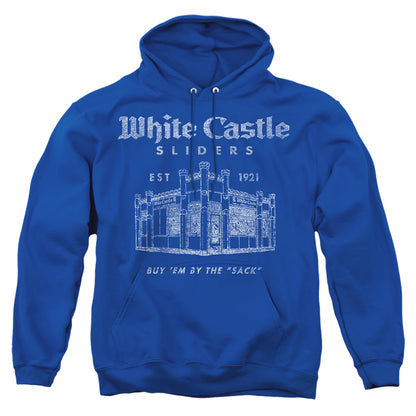 White Castle By The Sack Mens Hoodie Royal Blue